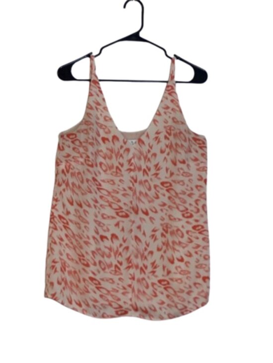 CAbi Tops - Cabi Flirty Cami Animal Print Tank Top Womens XS Adjustable Straps Coral Lined